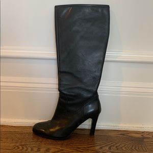 Knee high black boots